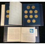 Franklin Mint, The Medallic History of the American Presidency, 41 sterling silver medals, mounted