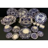Ceramics - Royal Crown Derby Seconds, part completed inc square fruit bowl, octagonal bowl,
