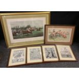 G. D. Giles, after, Polo at Hurlingham, photogravure, 51.5cm x 80 cm; etc (2)