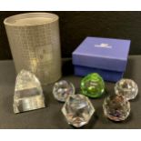 Swarovski Crystal - paperweights, SCS Water Project 2008, Pyramid 7450, Hexagon, multi-coloured