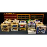 Diecast Vehicles - Lledo Days Gone and similar models, mostly boxed; three wall mounting display