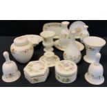 Wedgwood Mirabelle - vases, trinket dishes, boxes, bud vases, small jar and cover etc