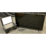 A Panasonic TX-40JX800B model flat screen tv; an Epsom XP-4100 combination printer / scanner, (2).
