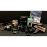 Cameras & Photographic equipment - Olympus OM1 SLR camera, Tokina 135mm, 28mm lenses, Hanimex