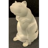 Lalique - a Chinese New Year figure, 2008, frosted Rat, signed, 12cm high, boxed