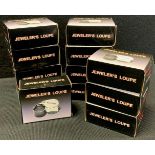 Quantity of jewellers loupes (12 boxed)