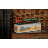 Dinky Supertoys 502 Foden flat truck, 1st type orange cab, chassis and wheel arches with pale