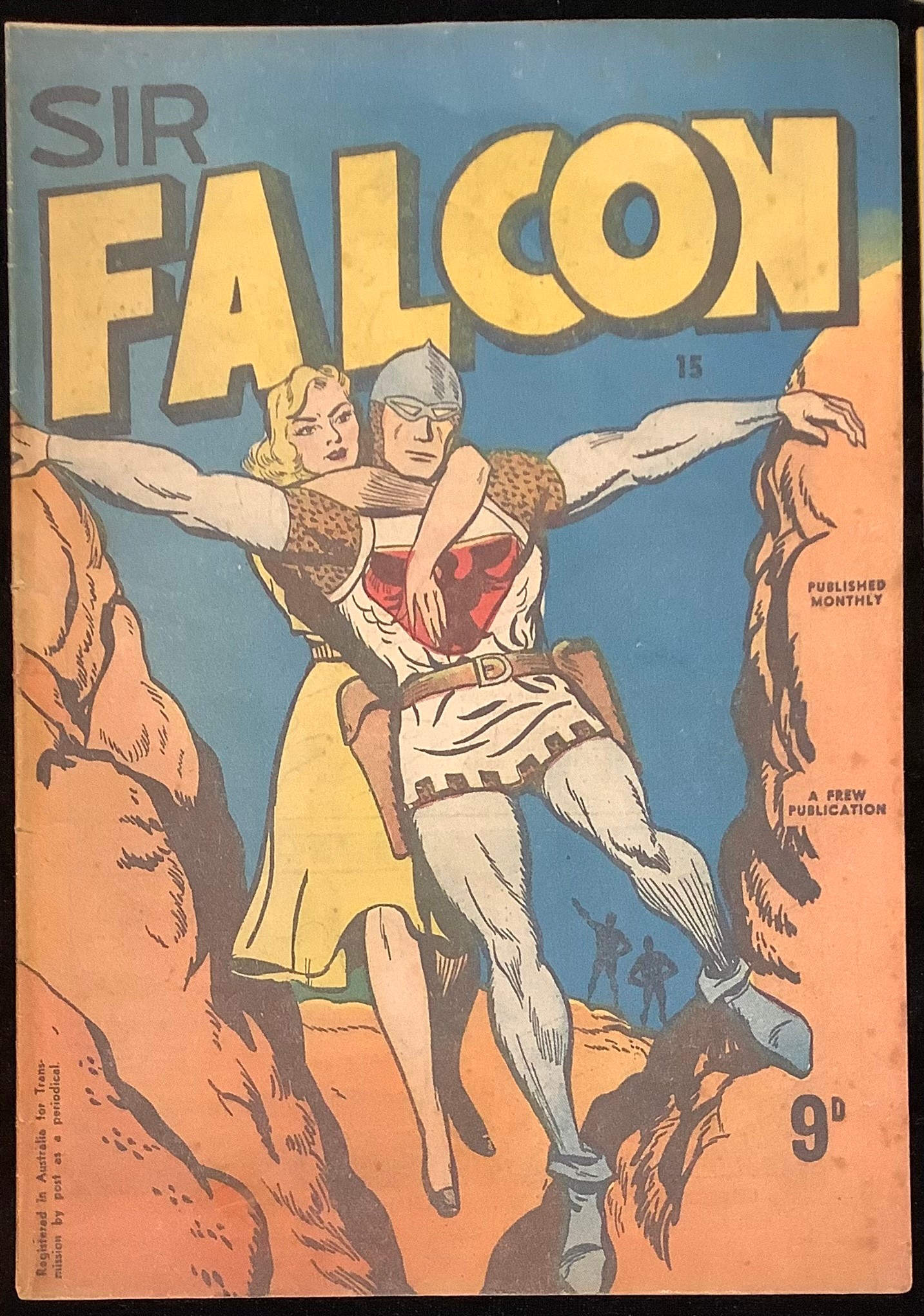 7, Golden Age International comics. (Australia, Canada, New Zealand). Sir Falcon #15 (1956). Zor The - Image 2 of 5