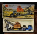 Corgi Toys Gift set 27, machinery carrier with Bedford tractor unit and Priestman "Cub" shovel,