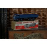 Dinky Supertoys 501 Foden diesel eight wheel wagon, 1st type blue cab and wagon with silver flashes,