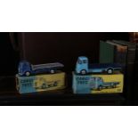 Corgi Toys 454 Commer (5 ton) Platform lorry, metallic blue cab, chassis and wheel arches, silver