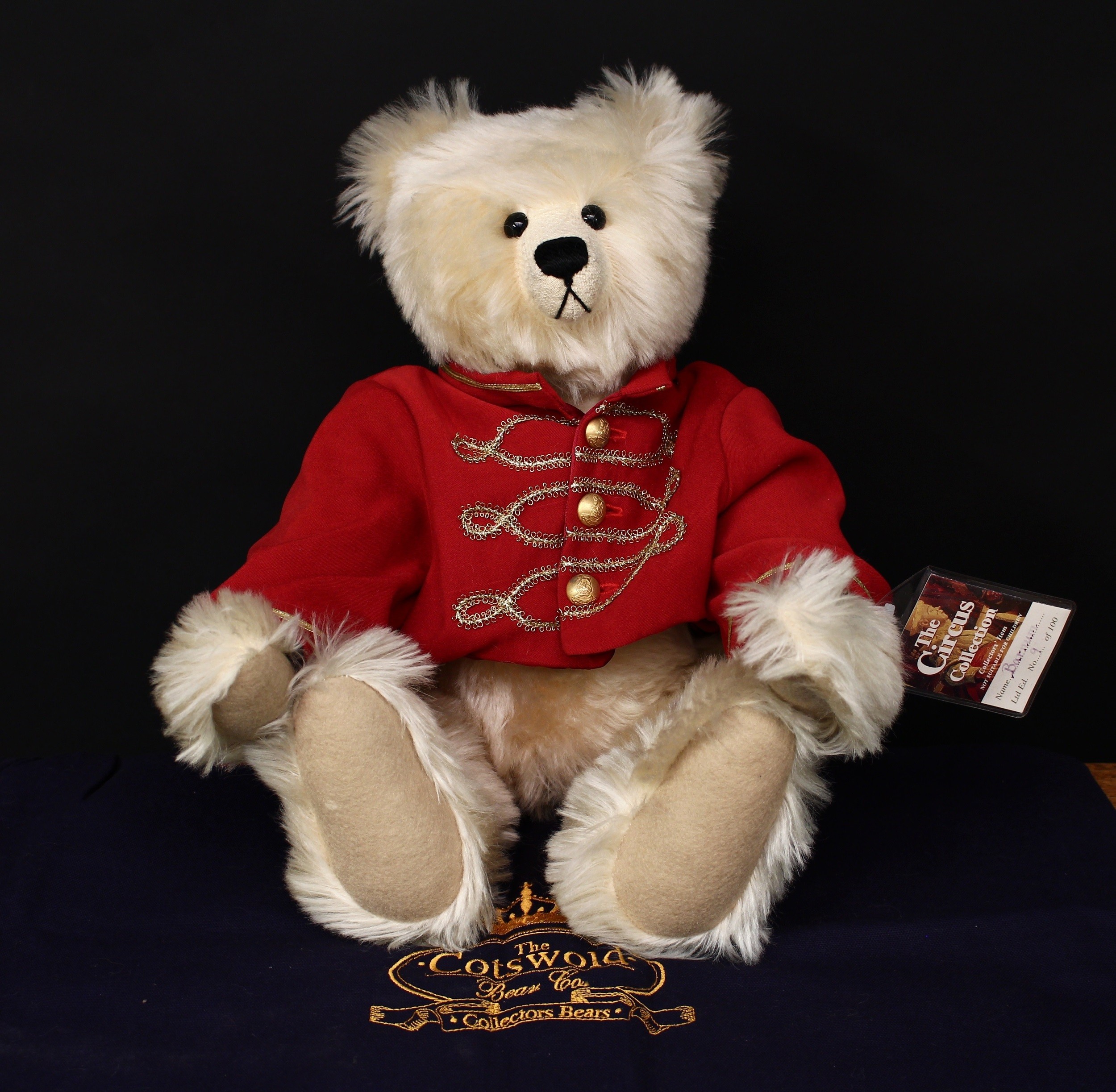 The Cotswold Bear Co Barnum teddy bear, from the Circus Collection, 45cm high with tag, presented in