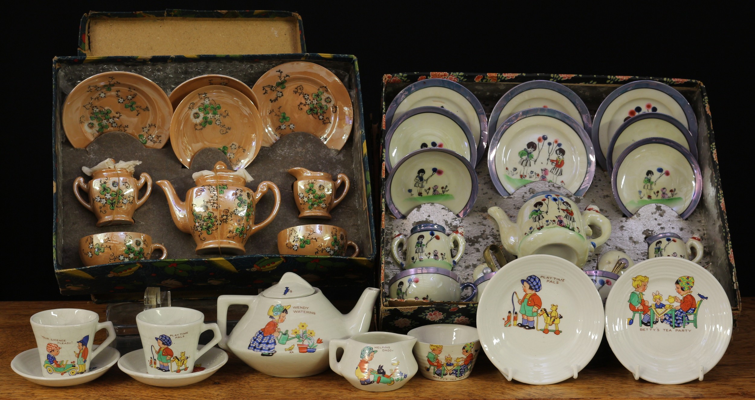 Juvenalia and Memories of Childhood - an early 20th century Art Deco style child's part tea service,