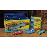 Corgi Major Toys Gift set 14, comprising 1126 Ecurie Ecosse racing car transporter, steel blue body,