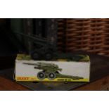 Dinky Toys (France) 802 Canon De 155, military green body, boxed
