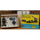Corgi Major Toys Gift set 4, comprising 351 RAF Land Rover, greyish blue body with windows,