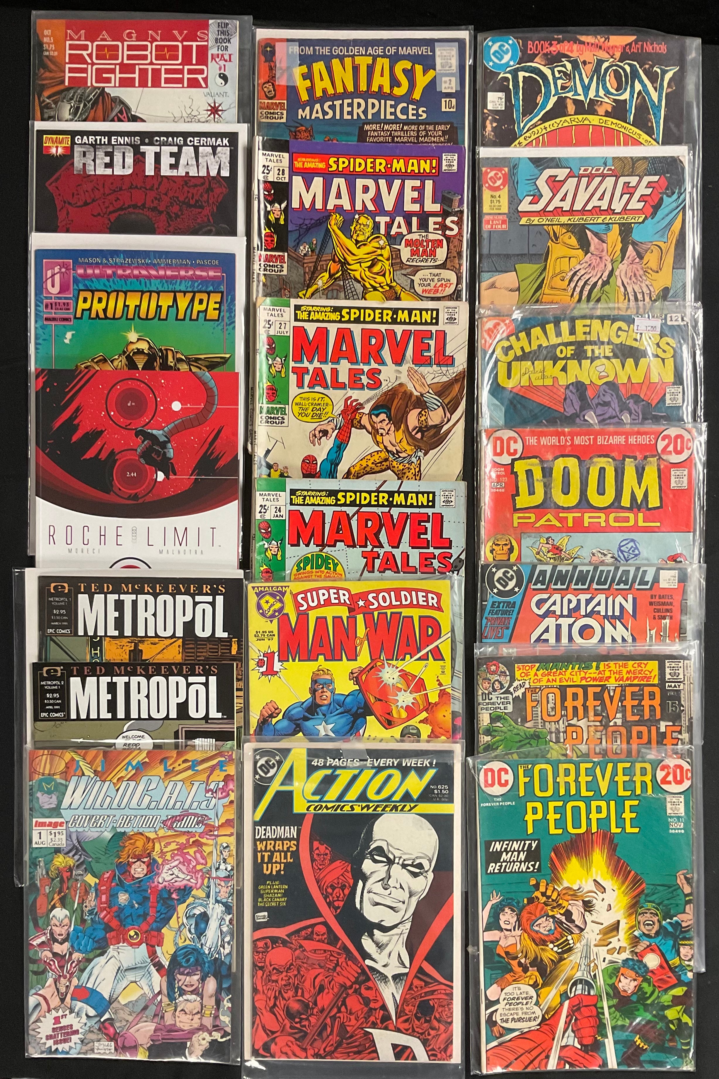 Comics - Mixed Marvel, DC and Indie Comics lot including Fantasy Masterpieces #2, Marvel Tales, Doom