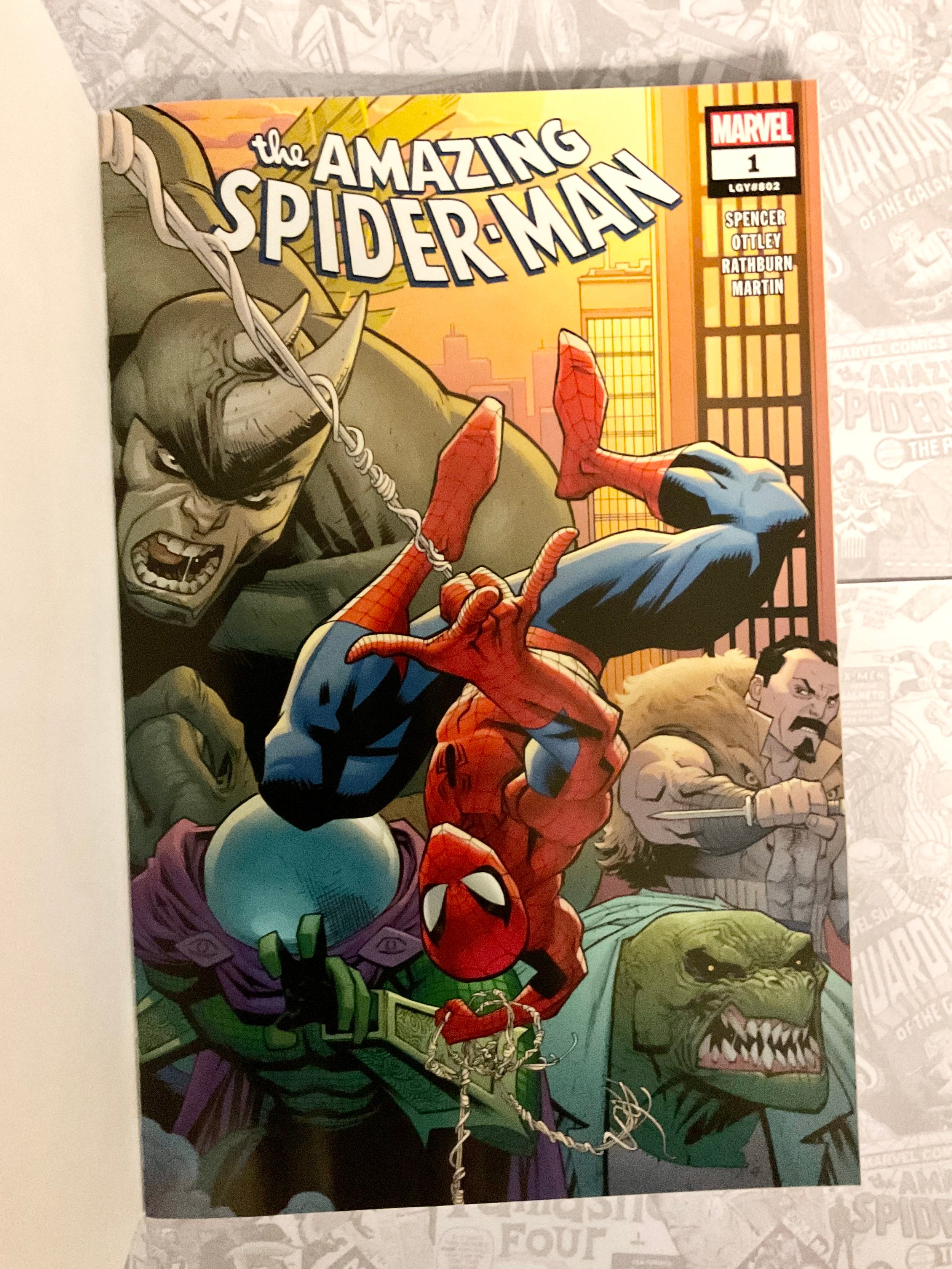 Comic Book art. The Amazing Spider-Man #1 (July 2018) Marvel Comics Blank Variant. Original sketch - Image 3 of 3