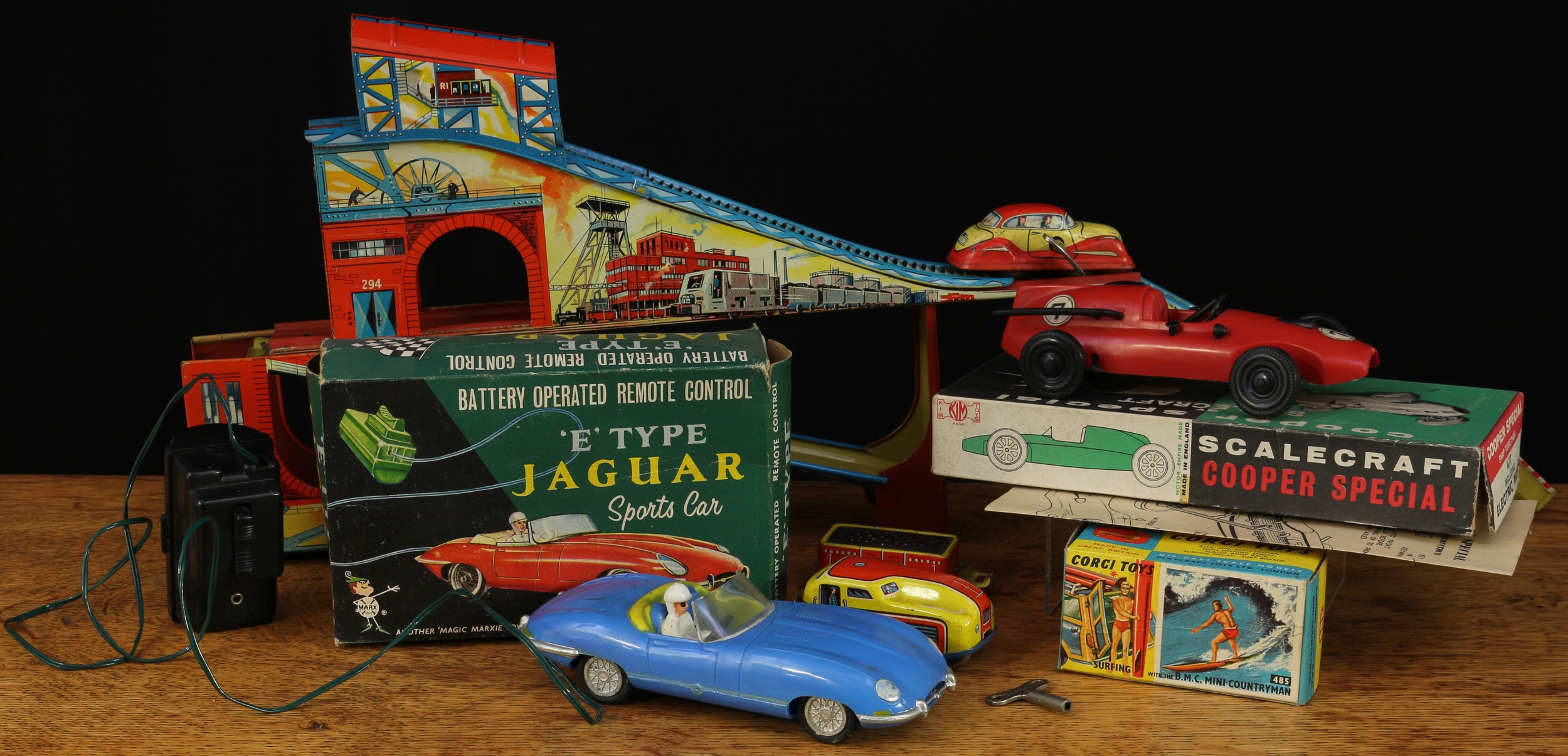 Toys & Juvenalia - a KIM Toys Cooper Special snap together model kit by Scalecraft, boxed with