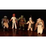 Star Wars 3¾ loose action figures, comprising Logray with weapon and accessories, Squid Head with