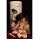 A Götz Sasha Morgenthaler 01 40224 Alek doll, dressed as an Eskimo, trademark tag to wrist and tags,