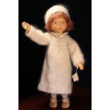 Neue Münchner Kinderpuppen H164 wooden artist doll, designed by Elisabeth Pongratz (Germany),