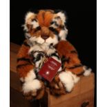 Charlie Bears CB202063 Minikin Tiger Cub, from the 2020 Charlie Bears Plush Collection, designed