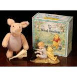 Steiff (Germany) EAN 680021 Piglet from the Classic Pooh series, trademark 'Steiff' button to ear