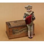 A German bisque head 'Frederick' musical automaton doll, attributed to Bähr & Pröschild (Germany),