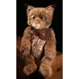Charlie Bears BB214109 Cubby Hole Bobcat , from the 2021 Bearhouse Bears Collection, designed by