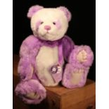 Charlie Bears CB631407 Violet Panda teddy bear, from the 2013 Secret Collections, designed by