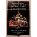 Poster, Music, Rock Music and Film Interest - a Led-Zeppelin one sheet rectangular shaped poster, '