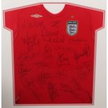 Sport, Football, Autographs - an England F.C. replica shirt, signed in pen, various signatures