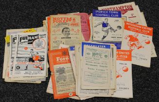 Sport, Football - a collection of mid 1940's and later Notts County FC away fixture football