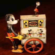 Walt Disney and Mickey Mouse Interest - a 1930's German novelty Mickey Mouse tinplate and fixed