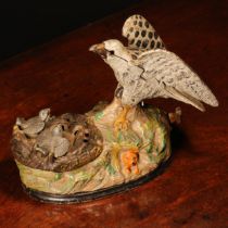 Americana - a late 19th century painted cast iron mechanical money box or bank, modelled as an Eagle