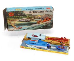 Corgi Toys Gift Set 31 The 'Riviera', comprising 245 Buick Riviera in pale blue with red interior,