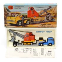 Corgi Toys Gift Set 27 machinery carrier with Bedford tractor unit and Priestman "Cub" shovel,