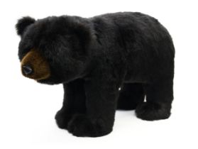 A Ditz Designs by The Hen House Inc. (Norwalk, Ohio, USA) Black Bear, on all fours, 80cm long