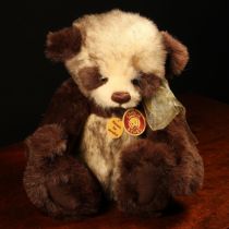 Charlie Bears CB183923 Dexter Panda teddy bear, from the 2008 Charlie Bears Plush Collections,