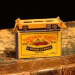 Matchbox '1-75' series diecast model 16a transport trailer, tan body with unpainted metal wheels,