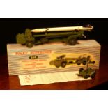 Dinky Supertoys 666 missile erector vehicle with corporal missile and launching platform, military