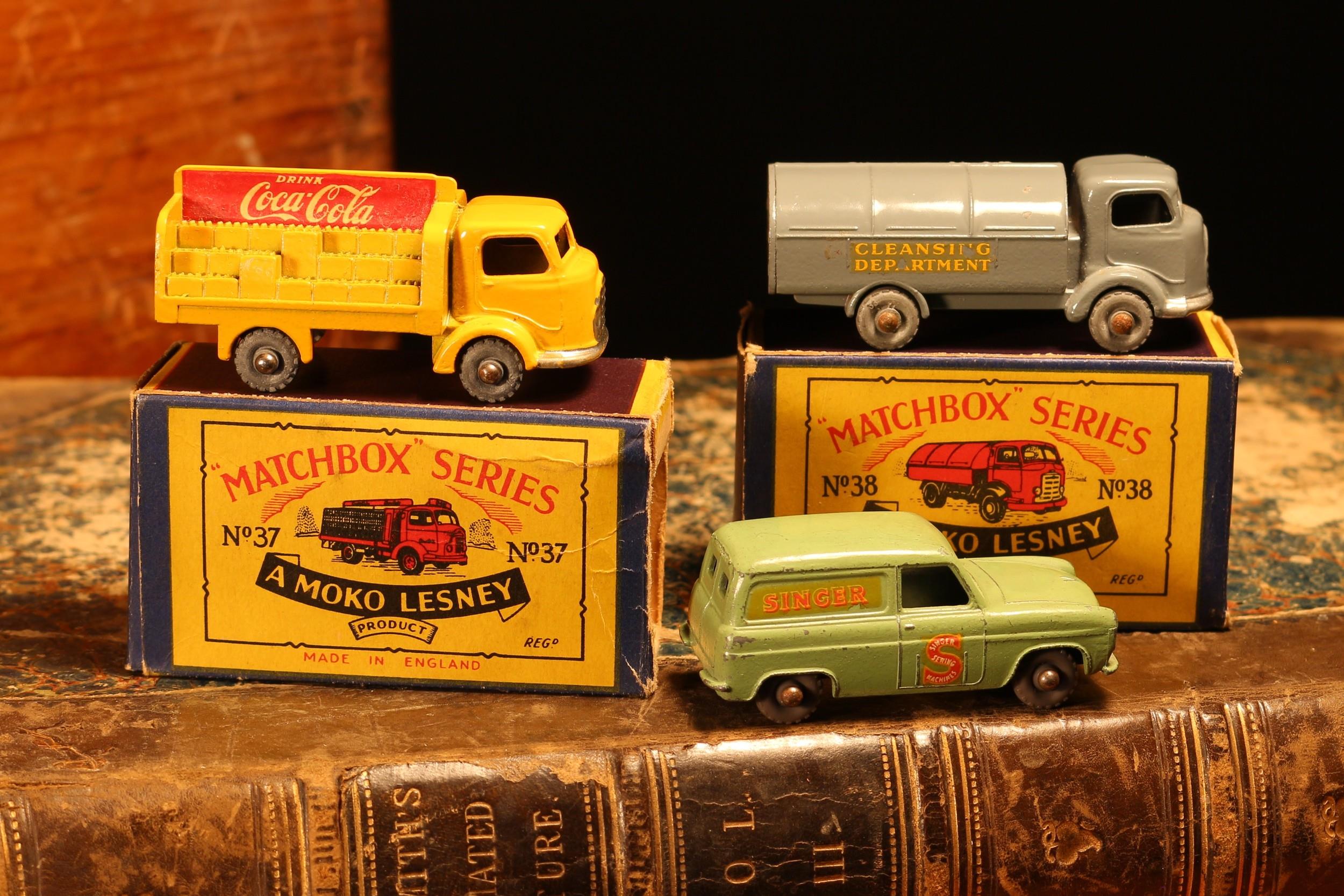 Matchbox '1-75' series diecast models, comprising 37a Karrier Bantam lorry, yellow cab and body with