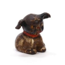 Juvenalia - a cold painted metal model of a Dog, in the Mabel Lucie Attwell style, 4.2cm high,