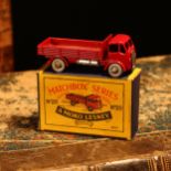 Matchbox '1-75' series diecast model 20a E.R.F. stake truck, maroon cab and body with silver grille,