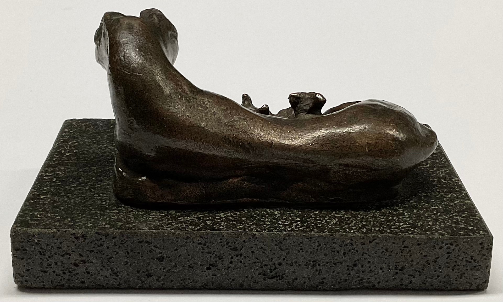 Modern British School, a brown patinated bronze, Tigress and Cubs, rectangular base, 12cm wide - Image 4 of 4