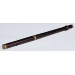 A Victorian rosewood piccolo, by Butler, Haymarket, London & Dublin, 38cm long, c.1870