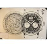 Julie Kraulis, a limited edition print, A. Lange & Söhne Datograph, 7/10, signed, certificate, in