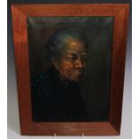 Sungkono (Indonesian 20th century) Portrait of a Lady oil on canvas, 39cm x 28.5cm