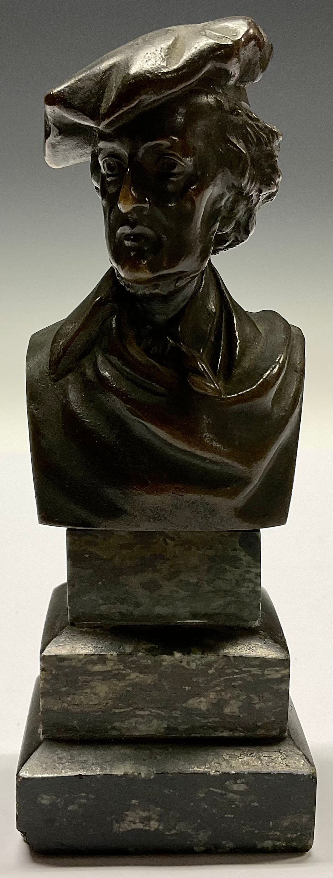 German School (19th century), a dark patinated bronze, of composer Richard Wagner (1813 - 1883),